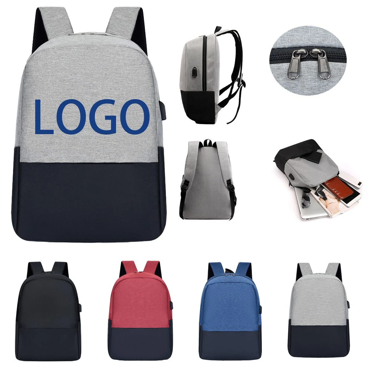 Business Backpack with Usb Charging Port 1