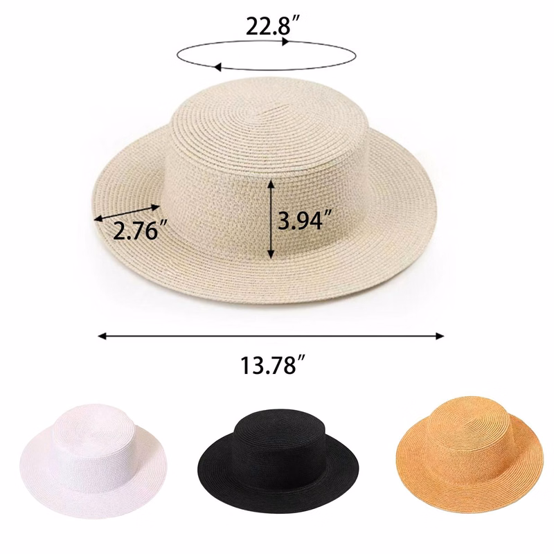 Personalized Promotional Straw Boater Hats