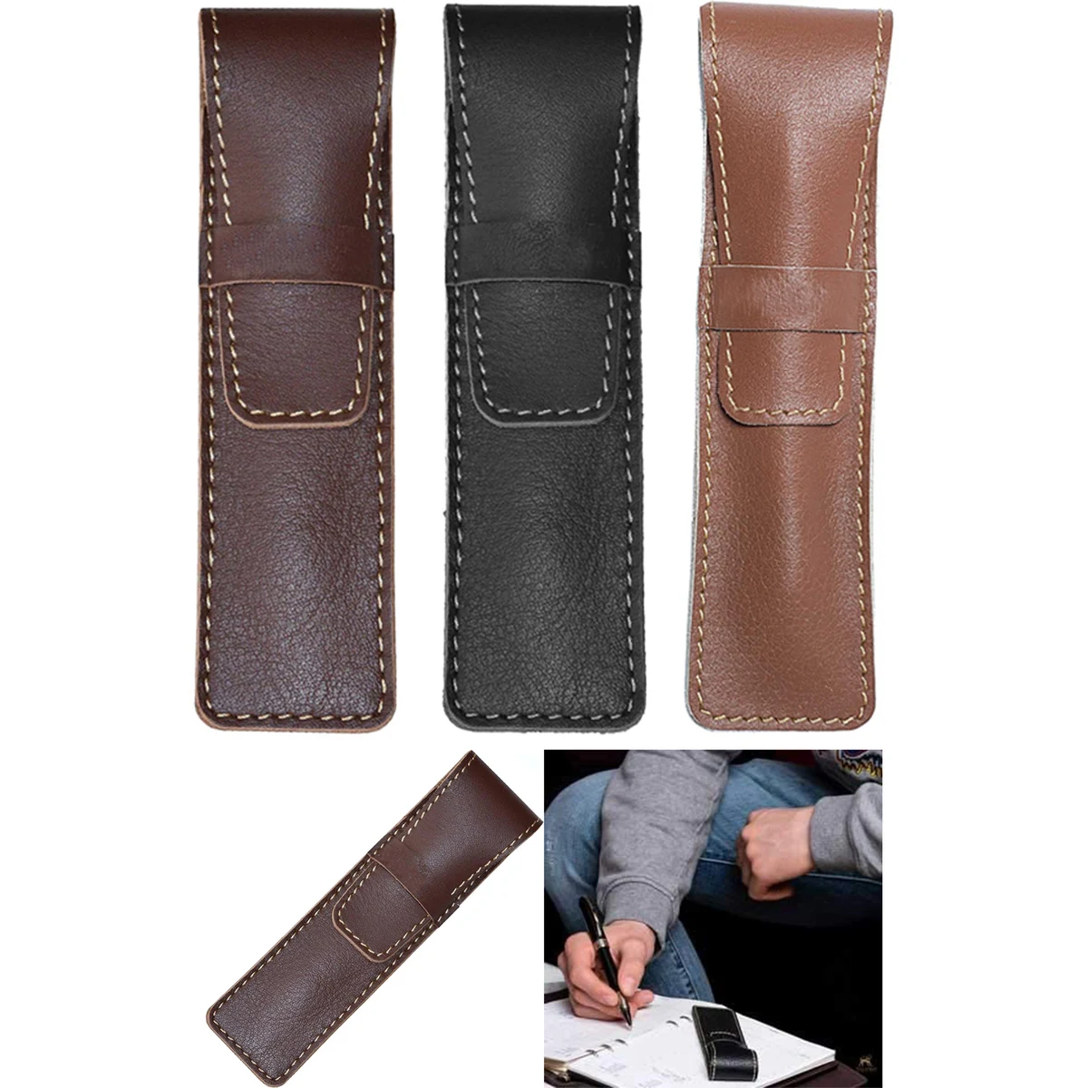 Leather Pen Case Pouch 1