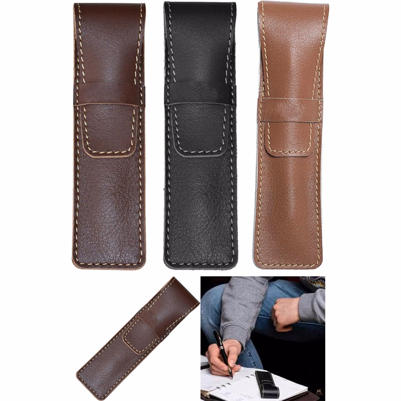Leather Pen Case Pouch