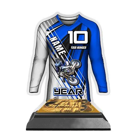 Jersey Acrylic Trophy: 6" Jersey Shape (Motocross) 1