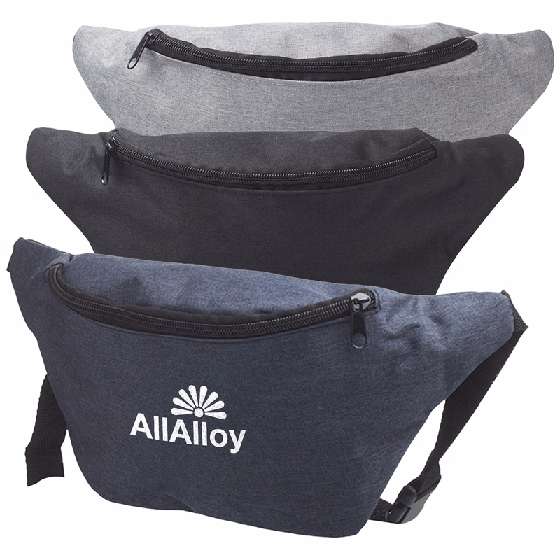 Travel Fanny Pack w/ Zippered Compartment & Buckle Closure