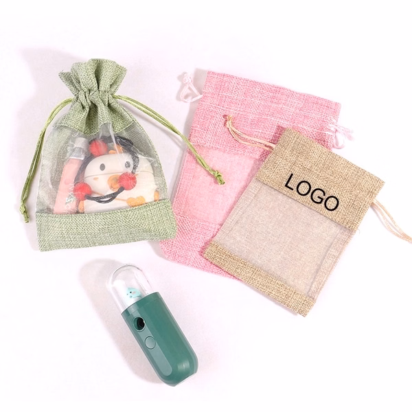 Organza Jute Burlap Drawstring Gift Bag