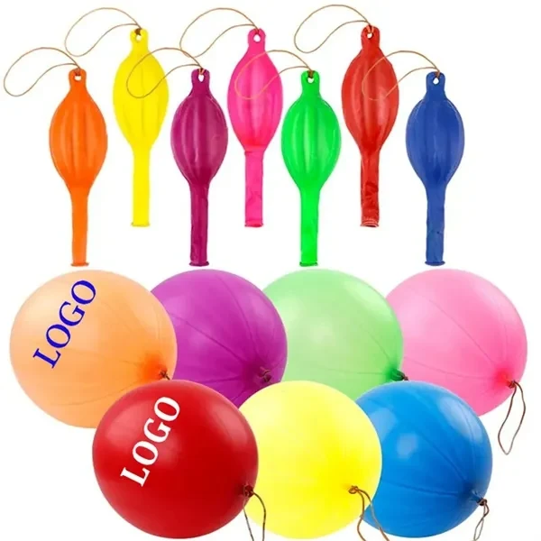 Custom 16" Premium Latex Punch Balloon with Rubber Band — Party Favor 1