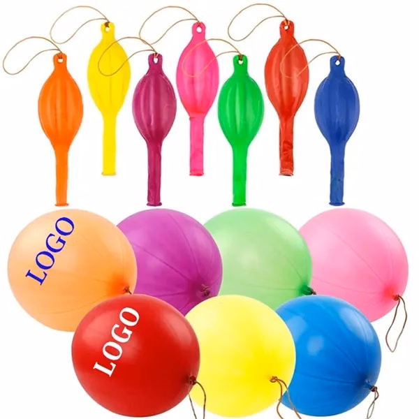 Custom 16" Premium Latex Punch Balloon with Rubber Band — Party Favor