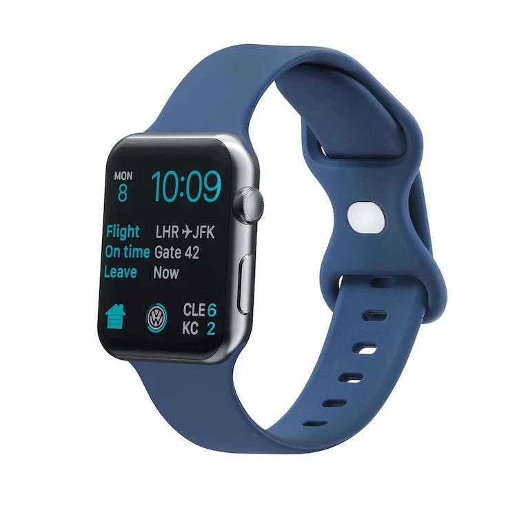 Apple Watch Bands - Abyss Blue Silicone 38mm/40mm/41mm Face 1