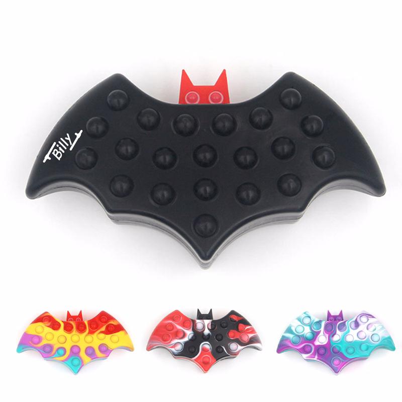 Bat Shaped Silicone Push Pop Bubble Ball Toy