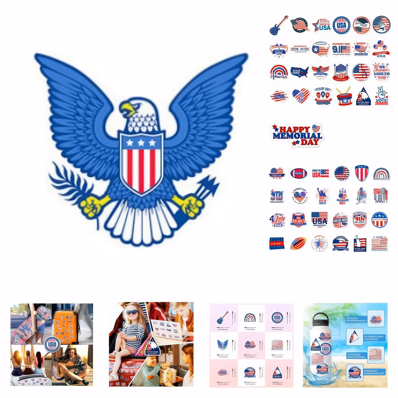 Varied USA Independence Day Stickers