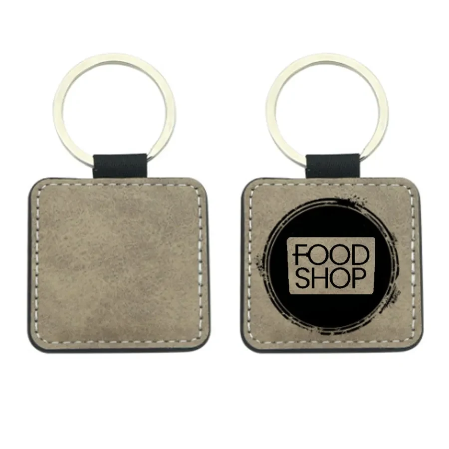 Sublime Square Leather Keychain 1