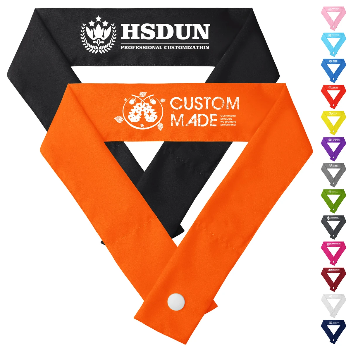 Snap-Button Sublimation Cooling Neck Wrap 1
