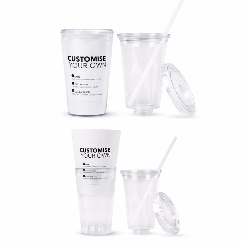 Eco To Go Cold Drink Tumbler Double Wall 16oz