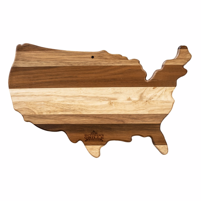 Rock & Branch® Shiplap Series USA Shaped Wood Serving and Cutting Board