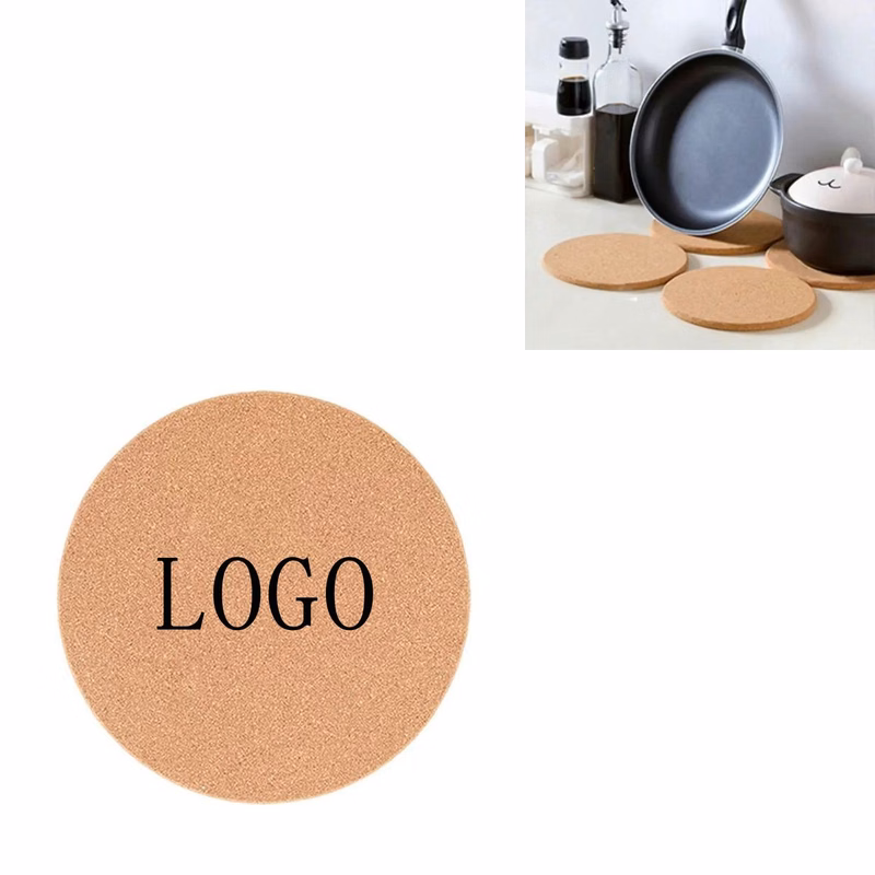 Round Cork Coaster Mat Heat Resistant Anti Slip Pad