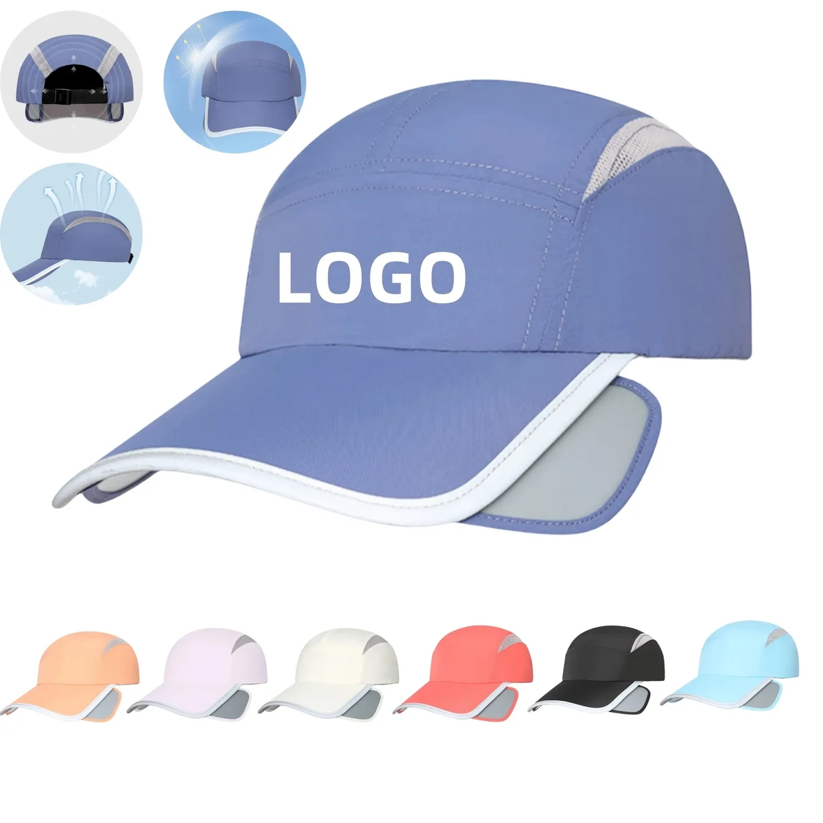 Outdoor Retractable Brim Sun Hat 1