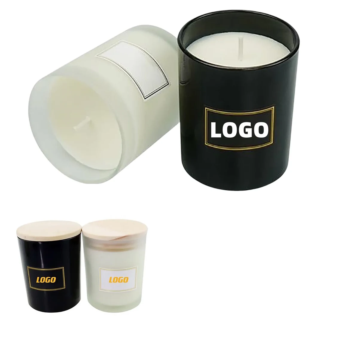 Scented Soy Wax Candle With Cover 1