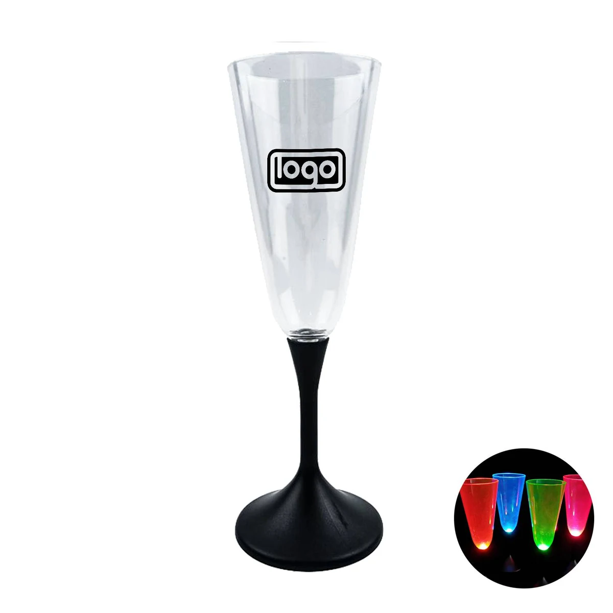 LED Mini Champagne Glass 1