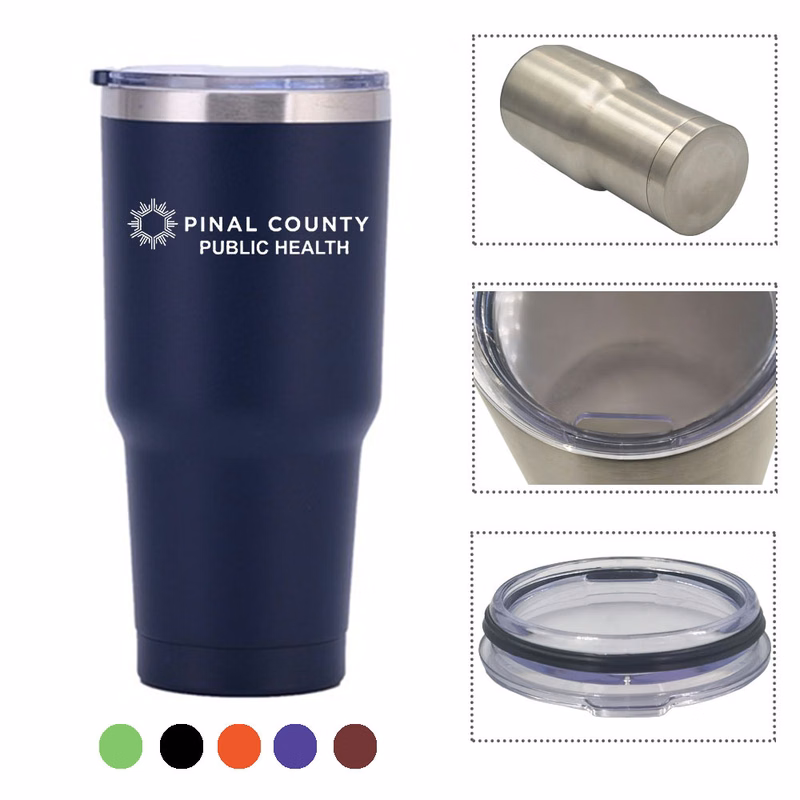 Double wall vacuum insulated cup coffee tumbler
