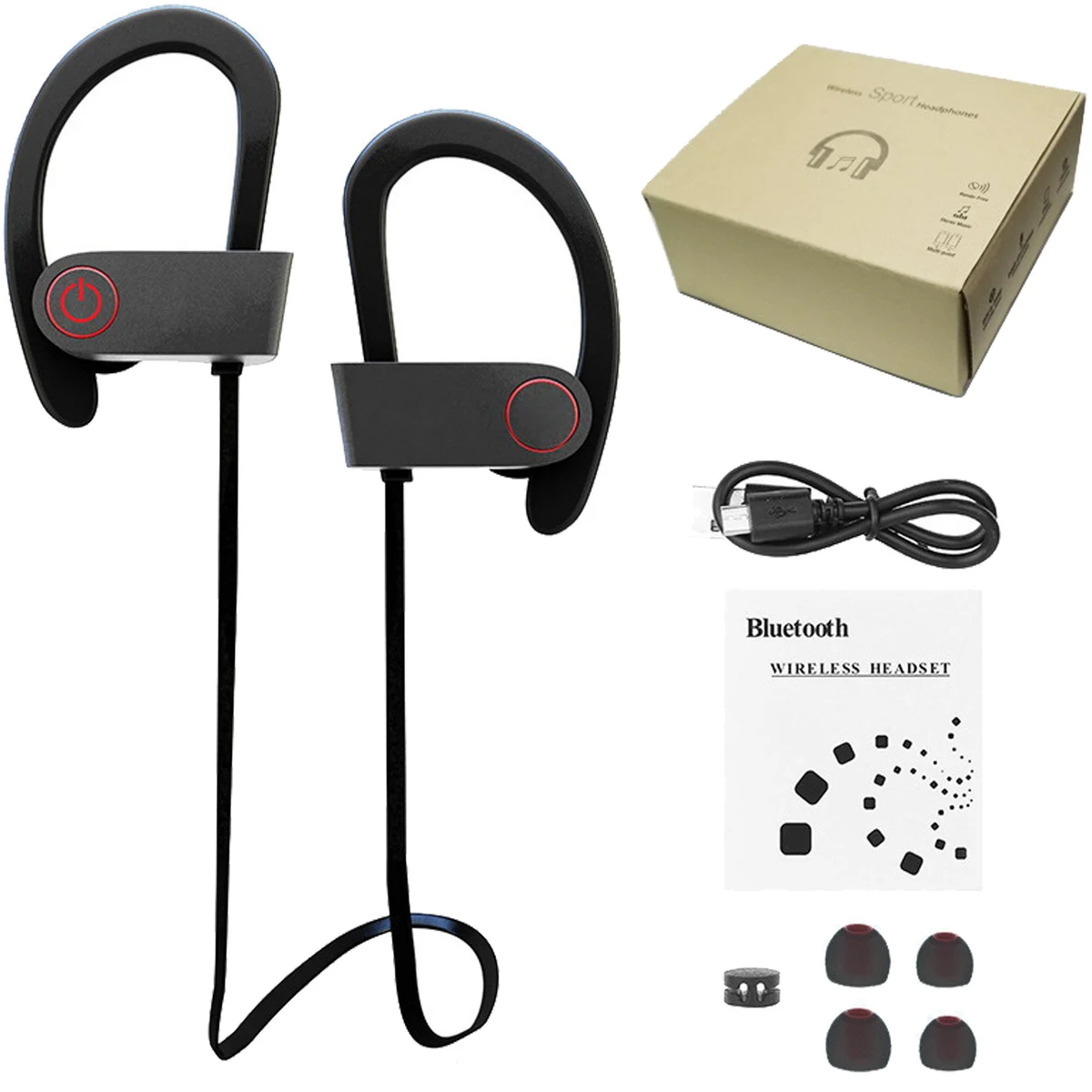 Bluetooth Headphones Wireless Sports Earphones 1