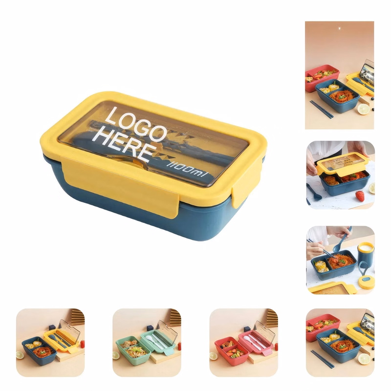 37 OZ Plastic Lunch Container with Spoon