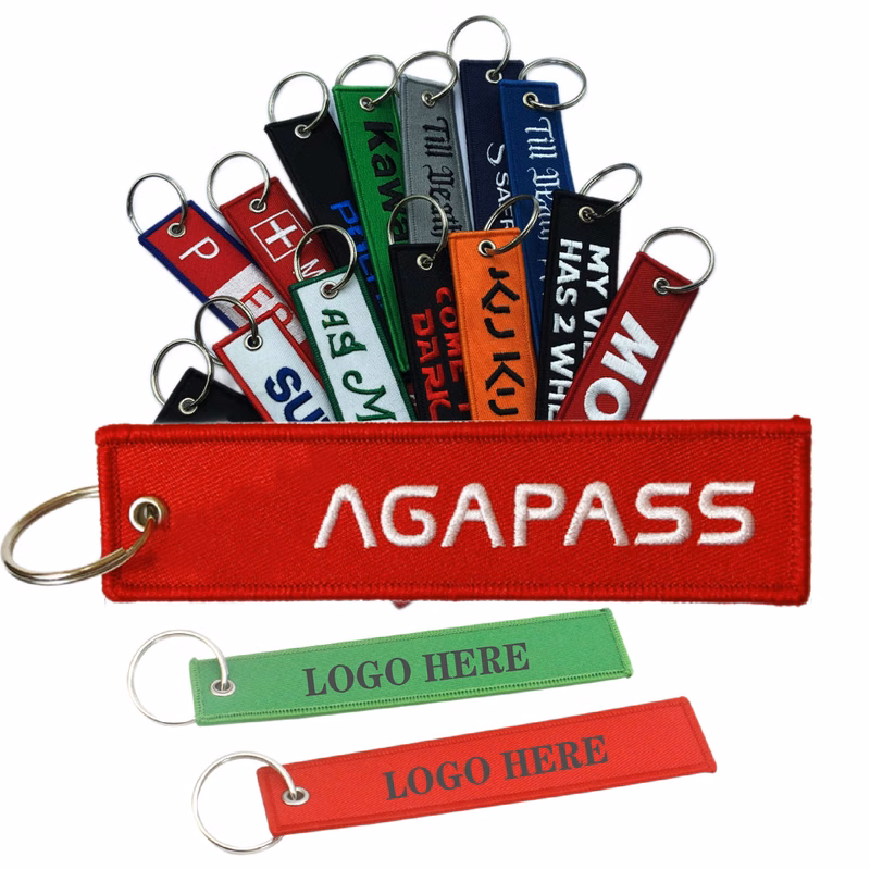 Embroidered Flight Keytag Keychain