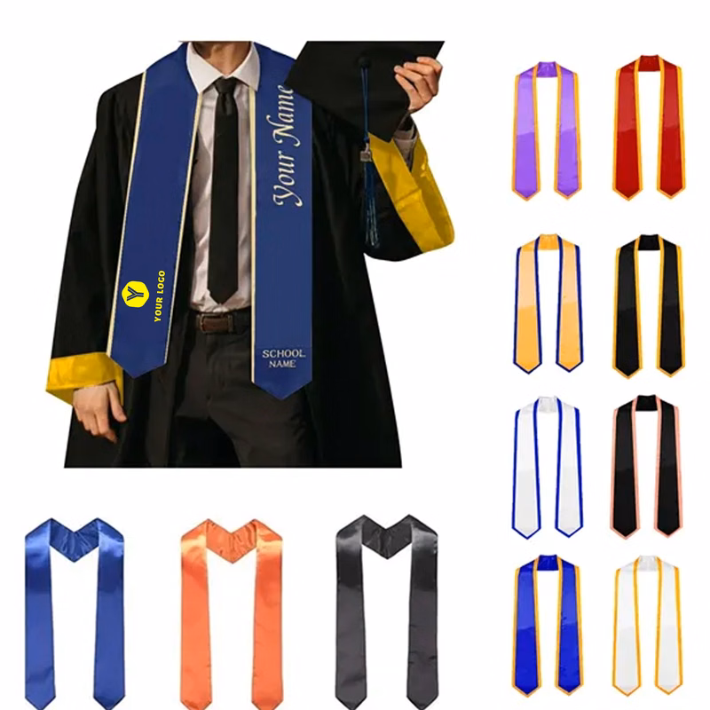 Academic Graduation Stole ?C Custom Plain Sash