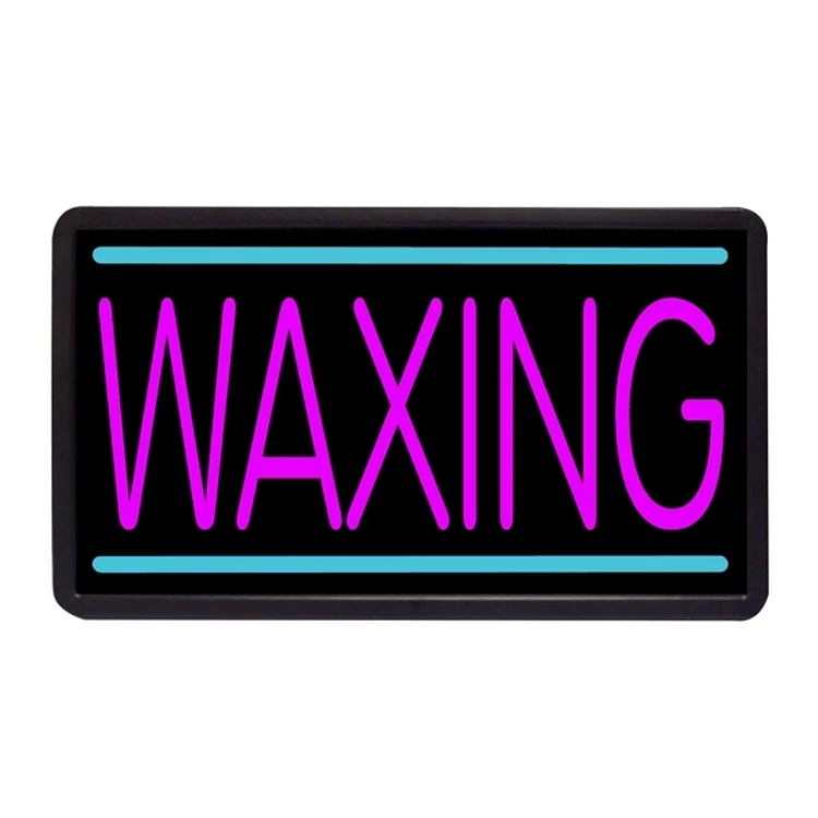 Waxing 13" x 24" Simulated Neon Sign 1