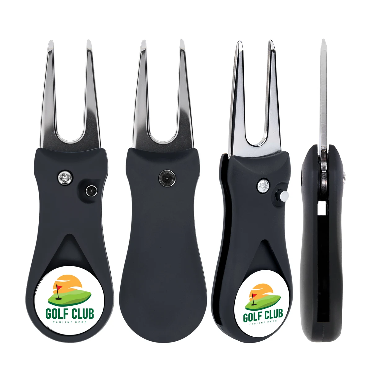 Foldable Golf Divot Tool With Mark 1