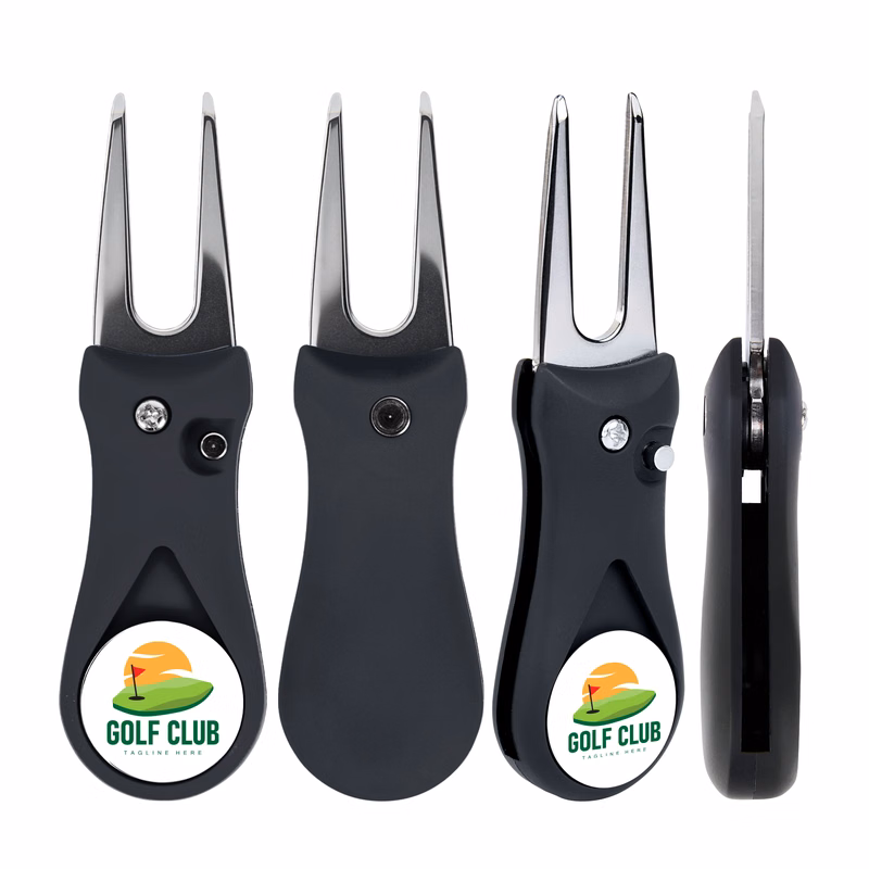 Foldable Golf Divot Tool With Mark