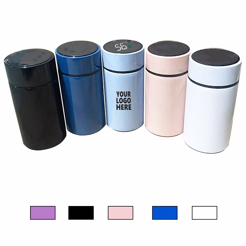 Portable 6.8 Oz Smart Temperature Display Thermos Bottle Custom