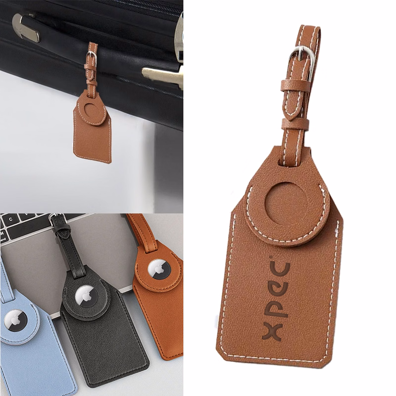 Leatherette Airtag Luggage Tag