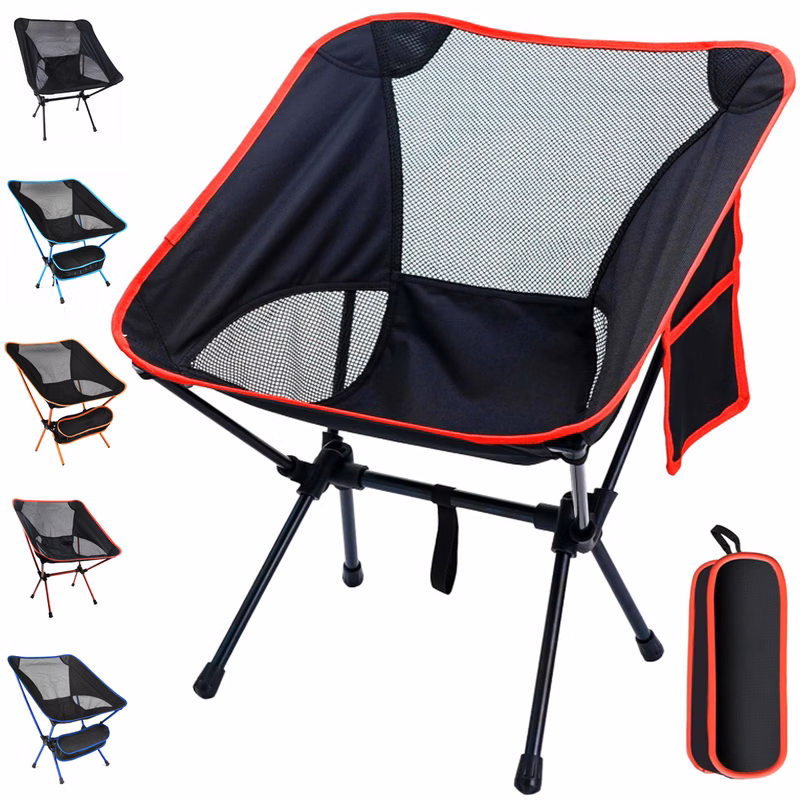Lightweight Folding Camping Chair with Mesh Back