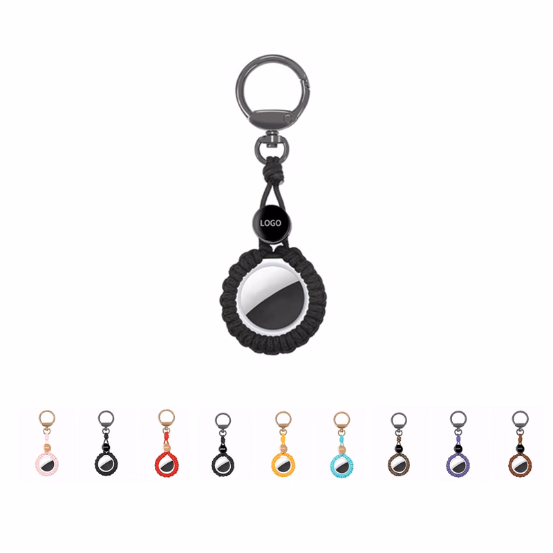 Case Keychain for Apple Airtag Holder Dog Tag Clip Key Ring