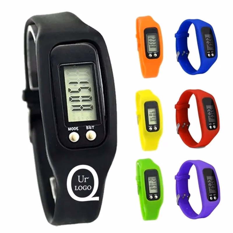 Electronic Silicone Watch Pedometer