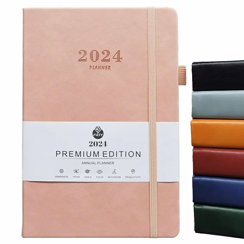 2025 Daily Planner Notebook A5 Size with Pen Holder