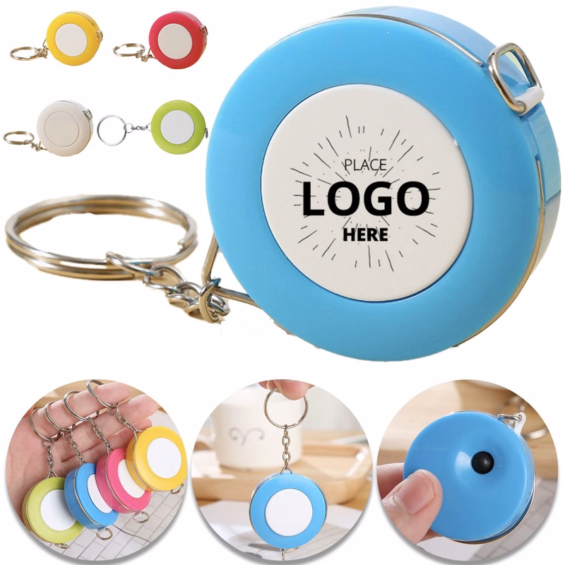 59.06 Inch Candy Hued Measuring Tape Keyring