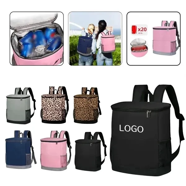 Colorful Insulated Cooler Backpack with Spacious Travel Bag 1