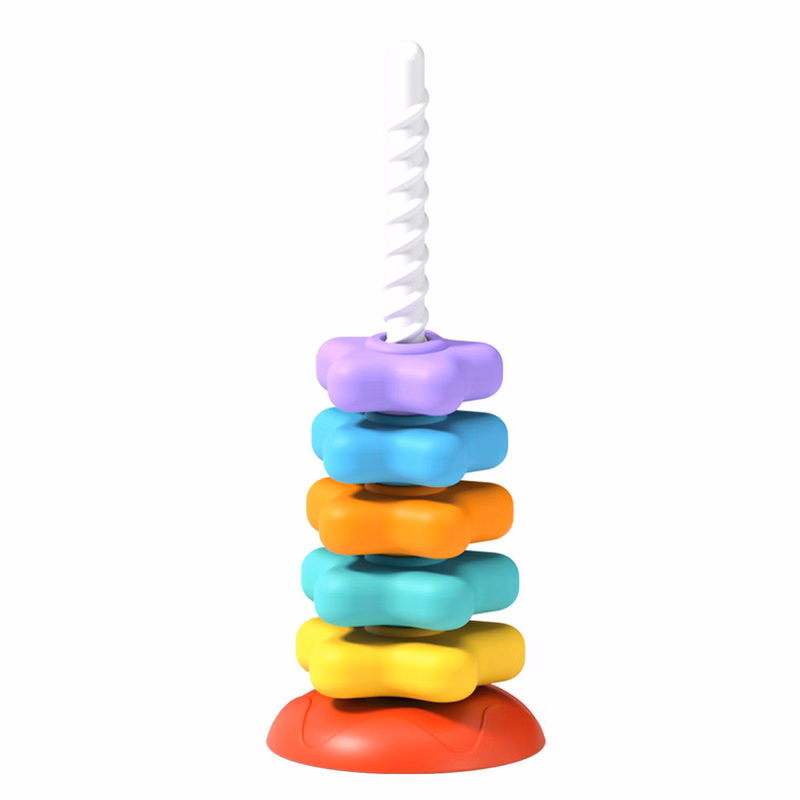 Rainbow Tower Stacking Rotating Spiral Toy