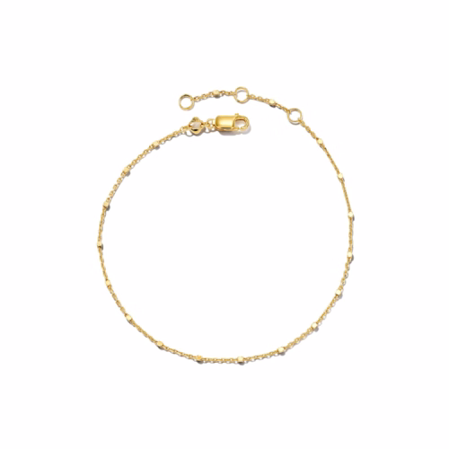 Kendra Scott Single Satellite Chain Bracelet in 18K Yellow Gold Vermeil