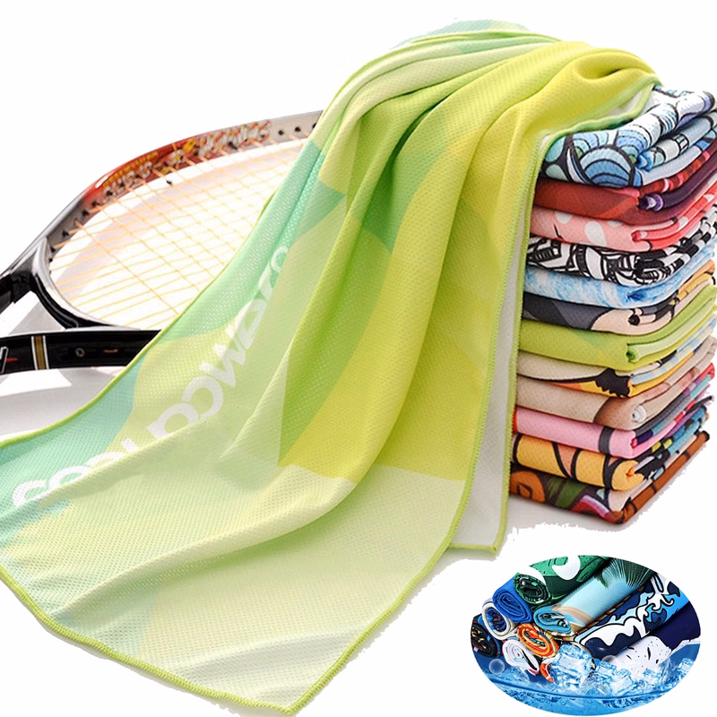 Full Color Polyester Fast Dry Cooling Towel MOQ100