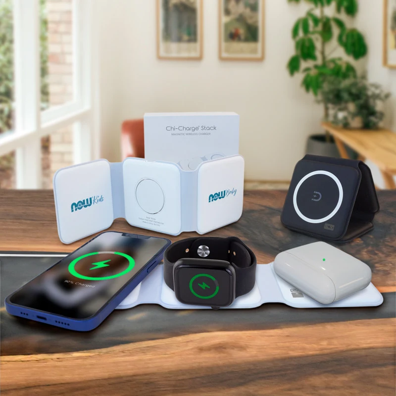 Chi-Charge Stack Foldable 3-IN-1 Fast Charge Mat for Apple and Android 1