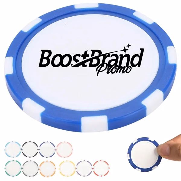 Custom Smooth 1.57 Inch Poker Chips & Golf Ball Markers — Corporate Golf & Casino Events