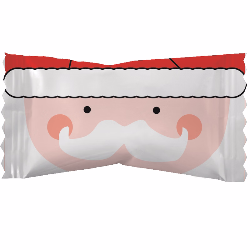 Soft Peppermints in a Santa Wrapper