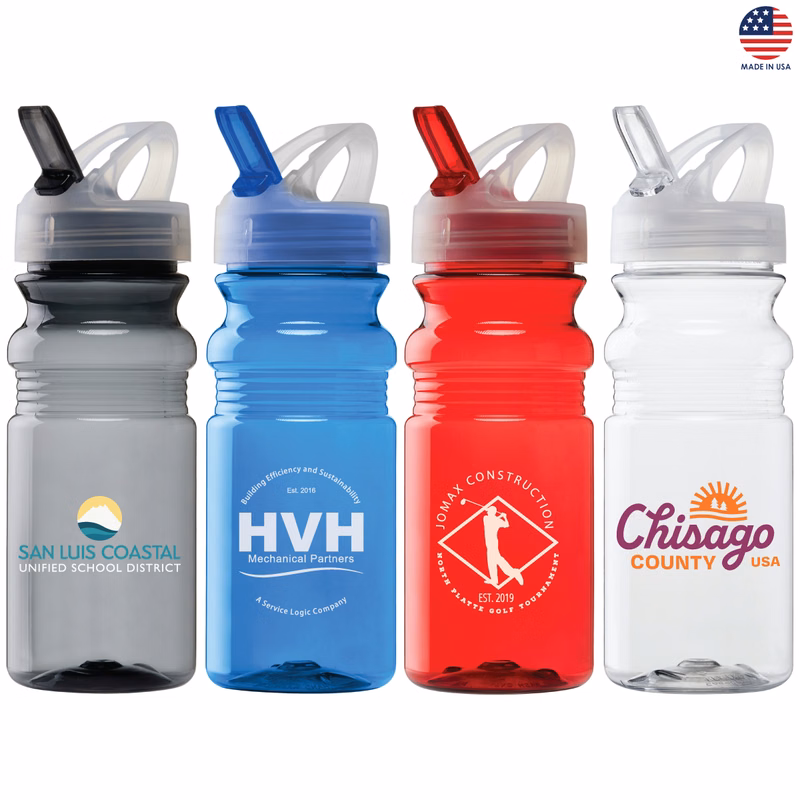 ON SALE! Concord 20 oz. PET Bike Bottle w/Flip Spout Lid