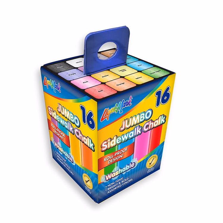 Jumbo Sidewalk Chalk - 16 Pieces