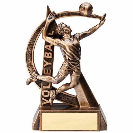 6-1/2" Ultra Action Male Volleyball Player Sports Resin