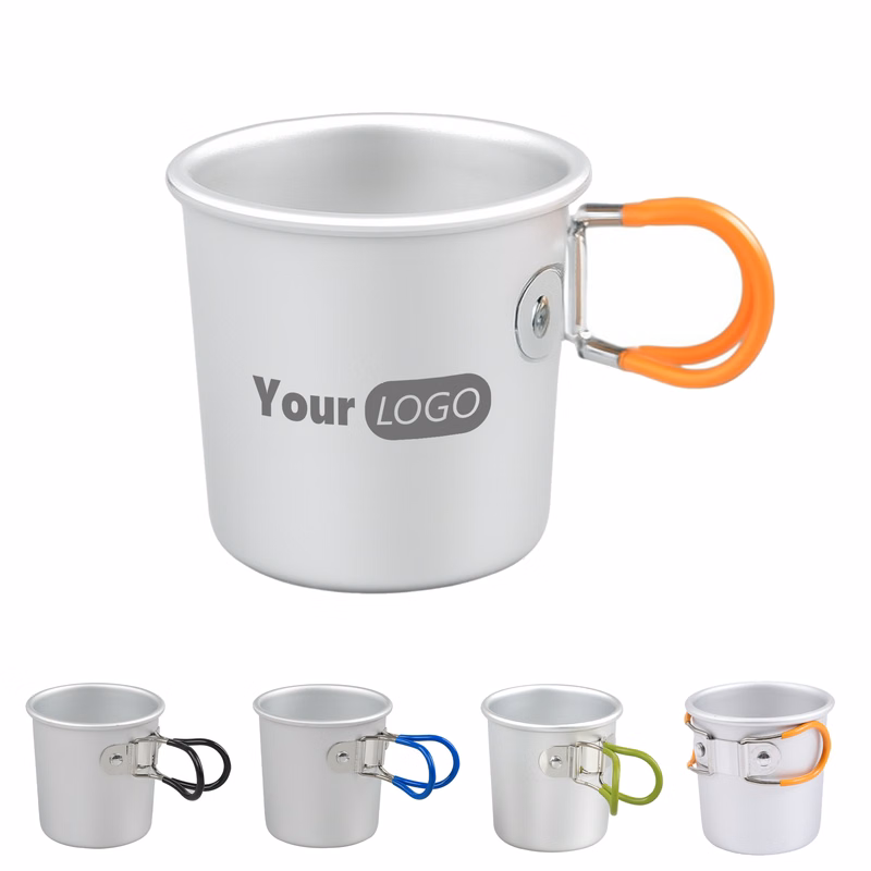 5oz Foldable Handle Outdoor Aluminum Cup