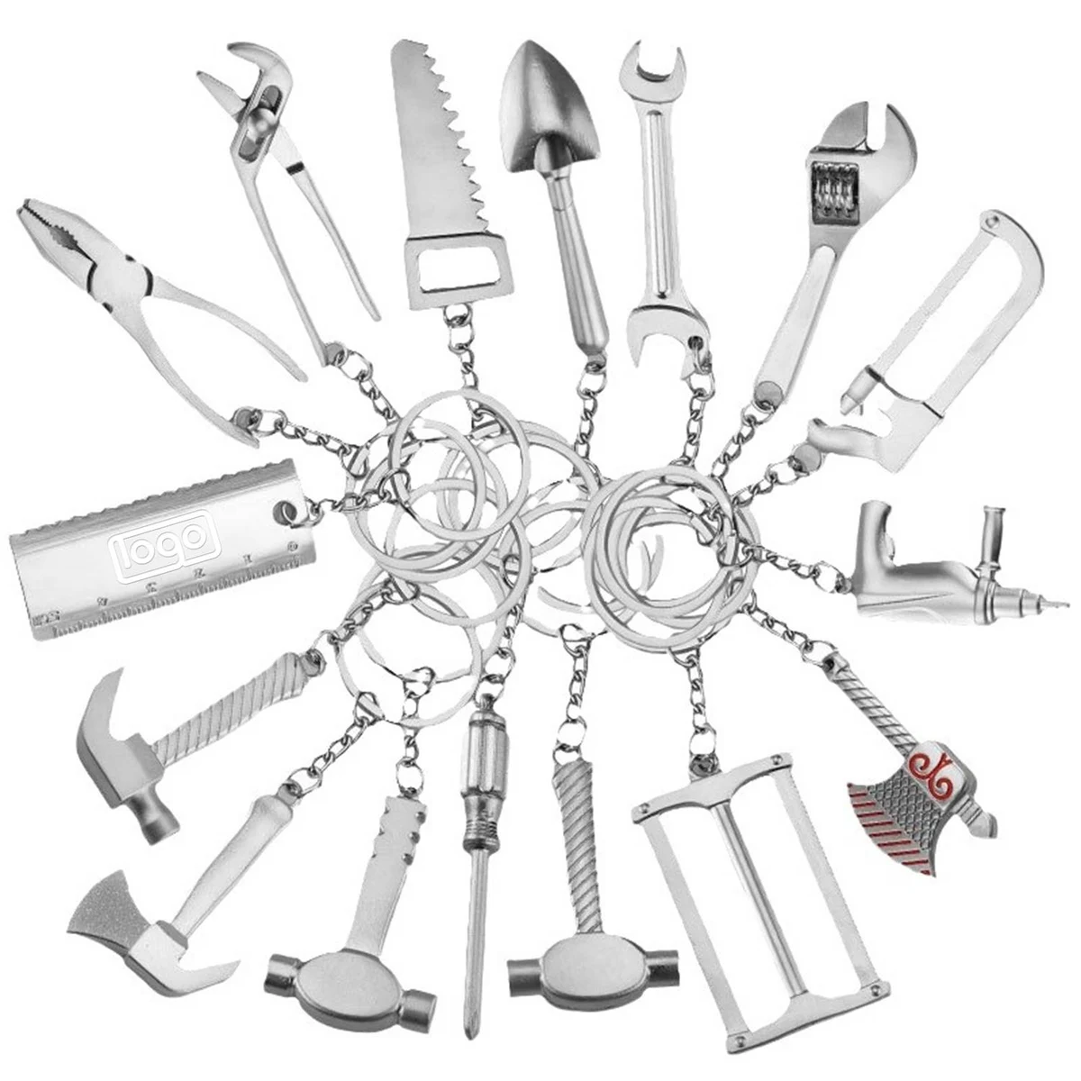 Metal Mini Tool Shaped Keychain 1