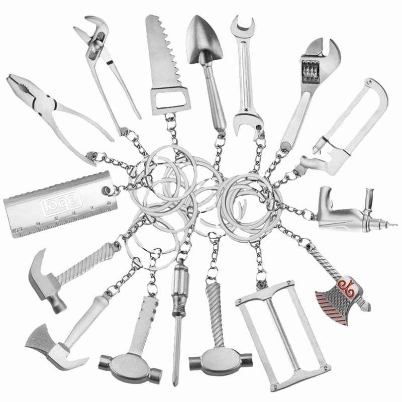 Metal Mini Tool Shaped Keychain