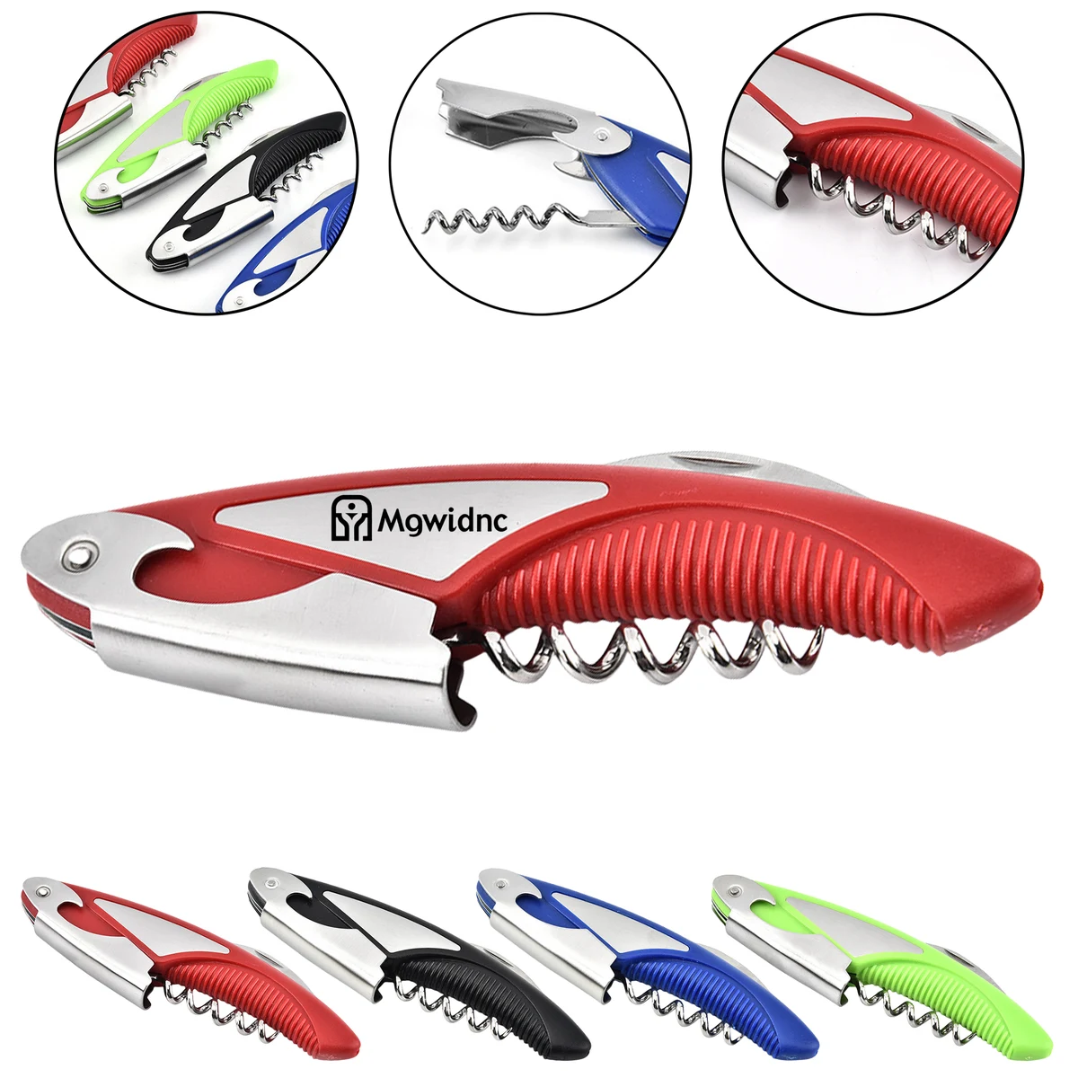 Stainless Steel Large Fish Prawn Head Knife with Multi-Functional Wine Bottle Opener 1