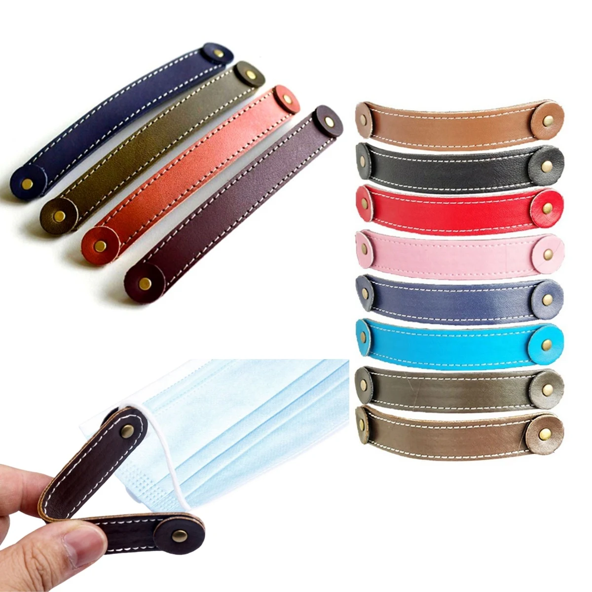 PU Mask Strap Extender With Buttons 1